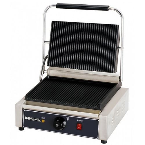 Гриль прижимной Hurakan HKN-PE34R в аренду, ребристая поверхность, 1 зона нагрева, для выездной торговли и мероприятий