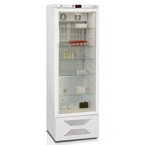 Фармацевтический холодильник Бирюса, 350 л, в аренду, для лицензирования, стеклянная дверь