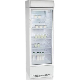 Холодильник Бирюса, 300 л, в аренду, среднетемпературный, с рекламной панелью, витринного типа