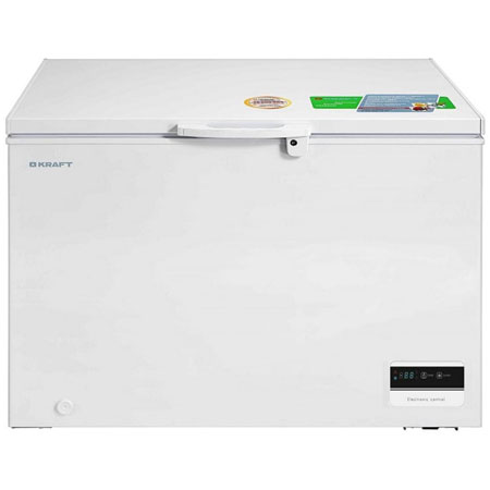 Морозильный ларь Kraft, 325 л, в аренду, белый, глухая крышка