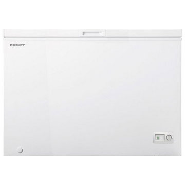 Морозильный ларь Kraft, 365 л, в аренду, белый, глухая крышка