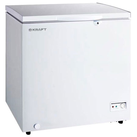 Морозильный ларь Kraft, 195 л, в аренду, белый, глухая крышка