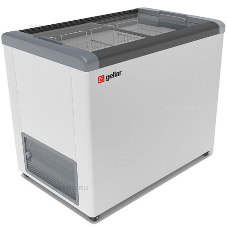 Морозильный ларь Gellar 350, в аренду, прямое стекло, морозильная камера