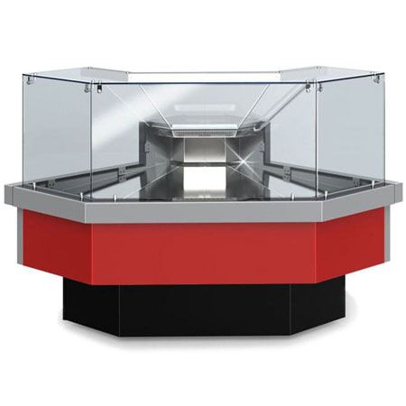 Холодильная витрина кубическая угловая Golfstream Двина CUBE 1840 мм в аренду