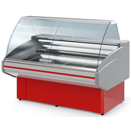 Холодильная витрина Golfstream Двина CS 1320 мм в аренду, с запасником для продуктов