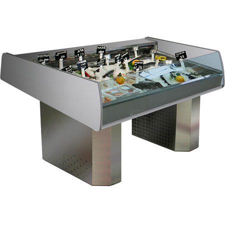 Холодильная витрина Ариада Бьянка ВУ17Р в аренду, для рыбы, мяса, фруктов, 1165 мм