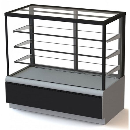 Витрина кондитерская кубическая Полюс Техно 900 Люкс Куб в аренду, без запасника