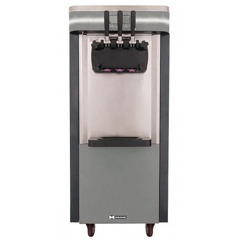 Фризер для мягкого мороженого HURAKAN HKN-BQ66FPS в аренду, напольный, 3 рожка, 3 вкуса, 6 литров