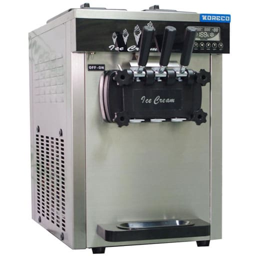 Фризер для мягкого мороженого Koreco SSI224 в аренду, 3 рожка, 3 вкуса, 9 литров