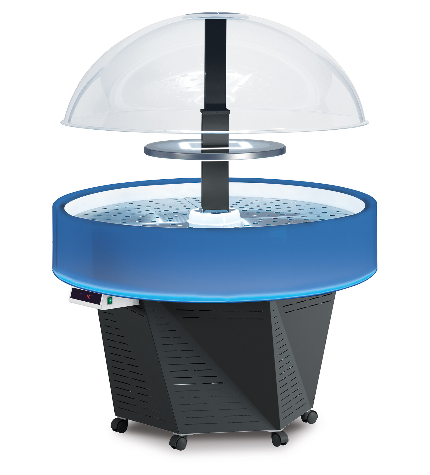 Холодильная витрина Scaiola Isola Evo Led New в аренду, купольная, среднетемпературная