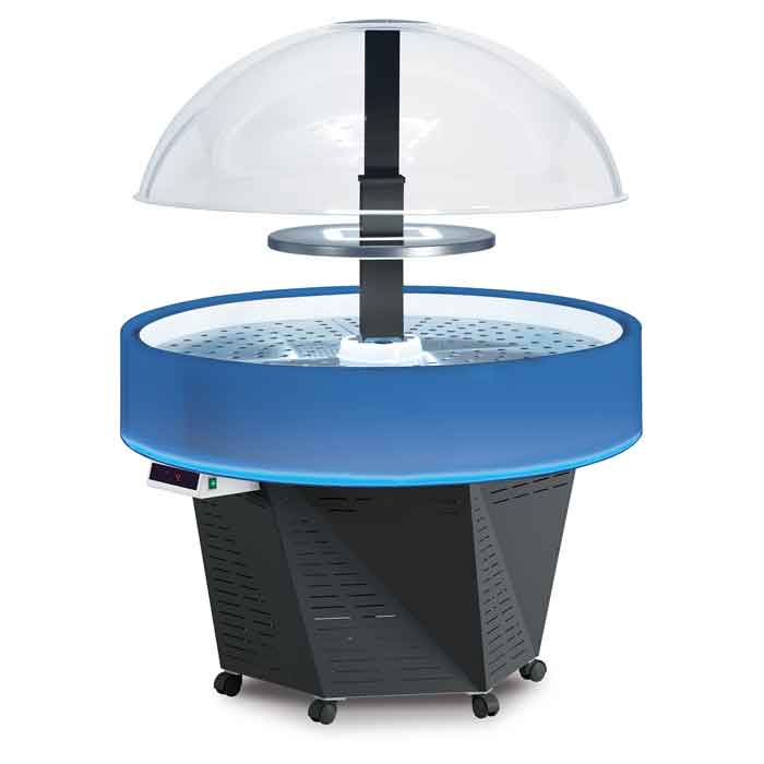 Холодильная витрина Scaiola Isola Evo New в аренду, купольная, c LED корпусом