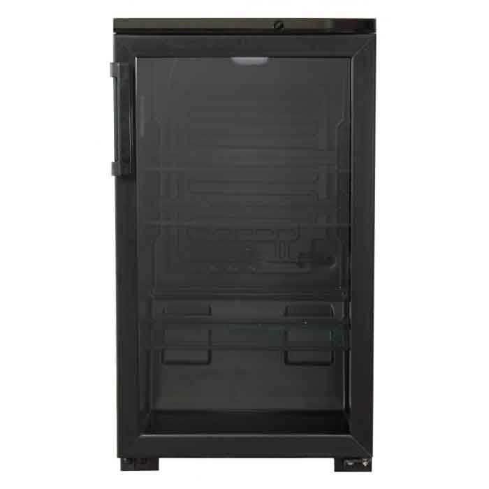 Холодильник барный Бирюса L102 в аренду, total black, среднетемпературный, витринный